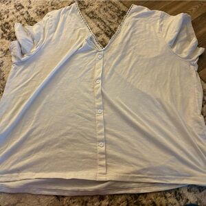 White Button-Up Blouse